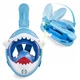 Маска для снорклинга TSUNAMI Shark полнолицевая, детская Sky Blue (P-5907739318237) - изображение 9