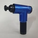 Массажер для тела аккумуляторный Fascial Gun, портативный электрический массажный пистолет с 4 насадками и 6 скоростями, беспроводной вибромассажер для мышц спины, шеи, поясницы, ног и рук Синий KH-032-Blue - изображение 2