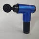 Массажер для тела аккумуляторный Fascial Gun, портативный электрический массажный пистолет с 4 насадками и 6 скоростями, беспроводной вибромассажер для мышц спины, шеи, поясницы, ног и рук Синий KH-032-Blue - изображение 5