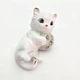 Фарфоровая статуэтка «Котёнок с клубком» 9,5 см белая 26316 - изображение 4