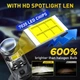 Міні LED лінзи H7 100W 6000K, біле світло, комплект 2 шт - зображення 6