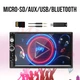 Автомагнитола 2DIN 7" сенсорный экран — Bluetooth, FM-радио, USB/microSD, AUX, вход для камеры заднего вида, пульт ДУ - изображение 3