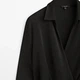 Платье на запах миди осеннее женское Massimo Dutti 6613505800c32 M Черное (1000000052490) - изображение 9
