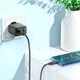 Мережевий зарядний пристрій з кабелем Hoco CS23A Sunlight dual-port PD30W+QC3.0 charger set (Type-C to Type-C) (EU) Black (6942007609968) - зображення 6
