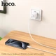 Мережевий зарядний пристрій з кабелем Hoco C148A Charm single port PD30W charger set (C to C) (EU) White (6942007630320) - зображення 8