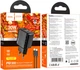 Мережевий зарядний пристрій з кабелем Hoco CS23A Sunlight dual-port PD30W+QC3.0 charger set (Type-C to Type-C) (EU) Black (6942007609968) - зображення 8