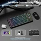 Клавіатура Магнітна ATTACK SHARK X82 PRO HE Black Contour Бездротова Ігрова RGB. 2.4G/Bluetooth/Кабель. Батарея 5000mAh. Кабель Авіатор. 8000 Герц/c. Магнітні Світчі - зображення 4