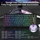 Клавіатура Магнітна ATTACK SHARK X82 PRO HE Black Contour Бездротова Ігрова RGB. 2.4G/Bluetooth/Кабель. Батарея 5000mAh. Кабель Авіатор. 8000 Герц/c. Магнітні Світчі - зображення 8
