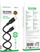 Кабель Borofone BX113 Lenny 60W silicone charging data cable C to C 1 м Black (6941991115455) - изображение 5