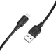 Кабель Borofone BX113 Lenny silicone charging data cable Micro 1 м Black (6941991115417) - изображение 1