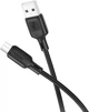 Кабель Borofone BX113 Lenny silicone charging data cable Micro 1 м Black (6941991115417) - изображение 3