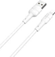 Кабель Borofone BX30 USB to iP 2.4A, 1 м, silicone, TPE connectors, White (6931474706874) - изображение 1
