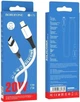 Кабель Borofone BX79 Type-C to iP 3A, 20W, 1 м,, silicone, silicone connectors, White (6974443384734) - зображення 3