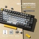 Клавіатура бездротова AJAZZ AK820 PRO 75% на Flying fish Switches Black-Grey-Yellow - зображення 4