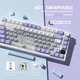 Клавіатура бездротова AJAZZ AK820 PRO 75% на Flying fish Switches Purple-White-Blue - зображення 8