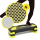 Степ-платформа 3-ступенчатая Cornix 78 х 29 х 10-20 см XR-0187 Black/Yellow - изображение 6