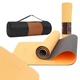 Килимок спортивний Cornix TPE 183 x 61 x 0.6 см для йоги та фітнесу XR-0001 Orange/Black - изображение 1