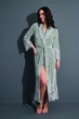 Жіночий велюровий халат Nusa сірий S - зображення 2