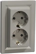 Розетка подвійна з заземленням Schneider Electric Asfora Бронза EPH9900169 - изображение 1