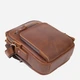 Сумка планшет через плечо мужская из натуральной кожи Vintage leather-23033 Коричневая - изображение 4