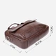 Сумка портфель мужская из натуральной кожи Vintage leather-23040 Коричневая - изображение 9