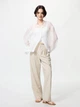 Брюки женские Uniqlo 565910253 2XL Молочные (1159839844) - изображение 2