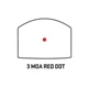 Прицел коллиматорный Sig Optics ROMEO-X PRO FOOTPRINT, OPEN, 3 MOA RED DOT, BLACK - изображение 3