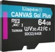 Карта памяти Kingston 64Gb microSDXC Class 10 UHS-I U3 V30 A2, флеш кингстон 64 Гб +адаптер, флешка микро sd - изображение 5