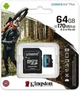 Карта памяти Kingston 64Gb microSDXC Class 10 UHS-I U3 V30 A2, флеш кингстон 64 Гб +адаптер, флешка микро sd - изображение 7