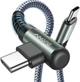 Кабель AINOPE Type-C to Type-C 60Вт, 90 Degree Angle, 2м, Grey - зображення 1