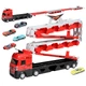 Ігровий набір-вантажівка SHT D663-T202 Catapult Truck + 8 small car Colorful - изображение 1