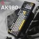 Клавиатура AJAZZ AK980 Grey Полноразмерная Беспроводная Игровая Механическая RGB 2.4G/Bluetooth/Кабель с Экраном, Аккумулятор 8000mAh, Flying Fish Switch - изображение 2