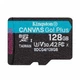 Карта памяти MicroSDXC 128GB UHS-I/U3 Class 10 Kingston Canvas Go! Plus R200/W200MB/s (SDCG4/128GBSP - изображение 1