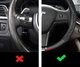 Кожаный чехол на руль Renault (D) Sport Brend (37-39см),черный с вставкой с углеволокна - изображение 4