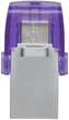 USB флеш накопитель Kingston DTMicroDuo 3C (Type-A + Type-C) 2 интерфейса 128Gb USB 3.2 - изображение 3
