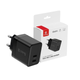 Zestaw Crong ładowarka GaN PD 35W + ładowarka bezprzewodowa PowerSpot Pivot Stand 3w1 do iPhone Samsung Android CRG-POWER-BUNDLE1 - obraz 3