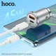 Автомобільний зарядний пристрій Hoco NZ10 Handy PD45W+QC3.0 car charger Silver (6942007601825) - зображення 8
