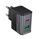 СЗУ Hoco CS71A Star Speed PD20W+QC3.0 charger(EU) Black - изображение 1