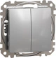 Вимикач 2-клавішний Schneider Electric Sedna Design алюміній SDD113105 - изображение 1