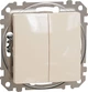 Перемикач 2-клавішний Schneider Electric Sedna Design Бежевий SDD112108 - изображение 1