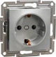Розетка з заземленням Schneider Electric Asfora Алюміній EPH2900161 - изображение 1