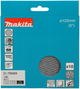 Шліфувальний папір Makita D-78689 125 мм A 240 10 шт (0197050354389) - зображення 1