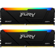 Модуль пам'яті для комп'ютера DDR4 64GB (2x32GB) 3200 MHz Beast RGB Black Kingston Fury (ex.HyperX) - зображення 2