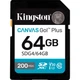 Карта памяти Kingston SDG4/64GB Canvas Go! Plus SDG4/64GB 64GB Class 10 SDXC для фото и видео 4K - изображение 1