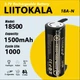 Аккумулятор с контактами для пайки LiitoKala Lii-18A-N, 18500, 1500mAh, Черный - изображение 3