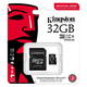 Карта памяти Kingston SDCIT2/32GB microSDHC/32Гб/Industrial C10 A1 pSLC с адаптером - изображение 2