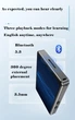 MP3 плеер Jolike MB77, 2,4-дюймовый сенсорный экран, Bluetooth 5.3, внешний динамик, FM, электронная книга, диктофон + наушники - изображение 5