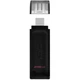Флеш пам'ять Kingston DataTraveler DT 70 256Gb Type-C портативний та легкий флешнакопичувач для ноутбуків, ПК, планшетів, телефонів Чорний - зображення 3