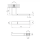 Держатель для туалетной бумаги KRONER Edelstahl Kubus прямоугольный нержавеющая сталь черный CV025647 - изображение 2