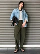 Джинсовая куртка женская Uniqlo 648200456 2XL Голубая (1159842135) - изображение 3